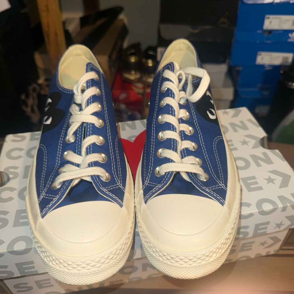 Converse Blue and White Sneakers